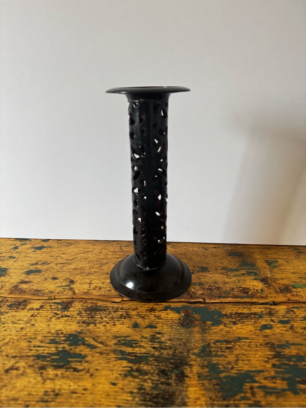 Black Decorative Metal Candle Holder - Home Accents